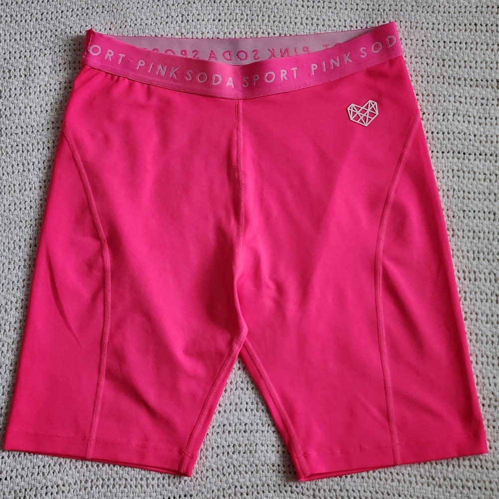 🍒EUC PINK SODA BIKER SHORTS